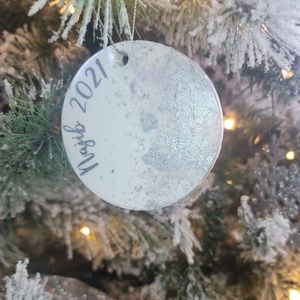 Custom Ornaments. White/Silver or Gold